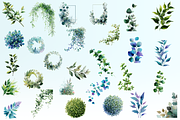 Secret Greens Watercolor Collection, a Decorative Illustration by Loony Dream Designs (Thumbnail 4 of 7)