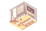 Vector isometric office interiors, a Work Illustration by tele52 (Thumbnail 7 of 17)