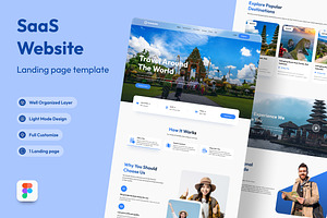 World Travel Web Landing Page, a Landing Page Template by UICreative
