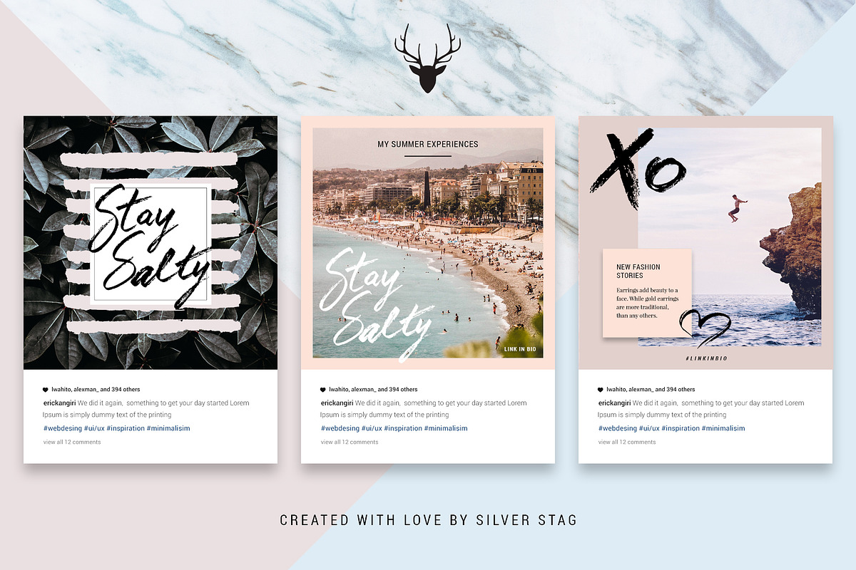 ANIMATED Hand-Drawn Instagram Posts, a Social Media Template by SilverStag Type Foundry (Photo 7 of 14)