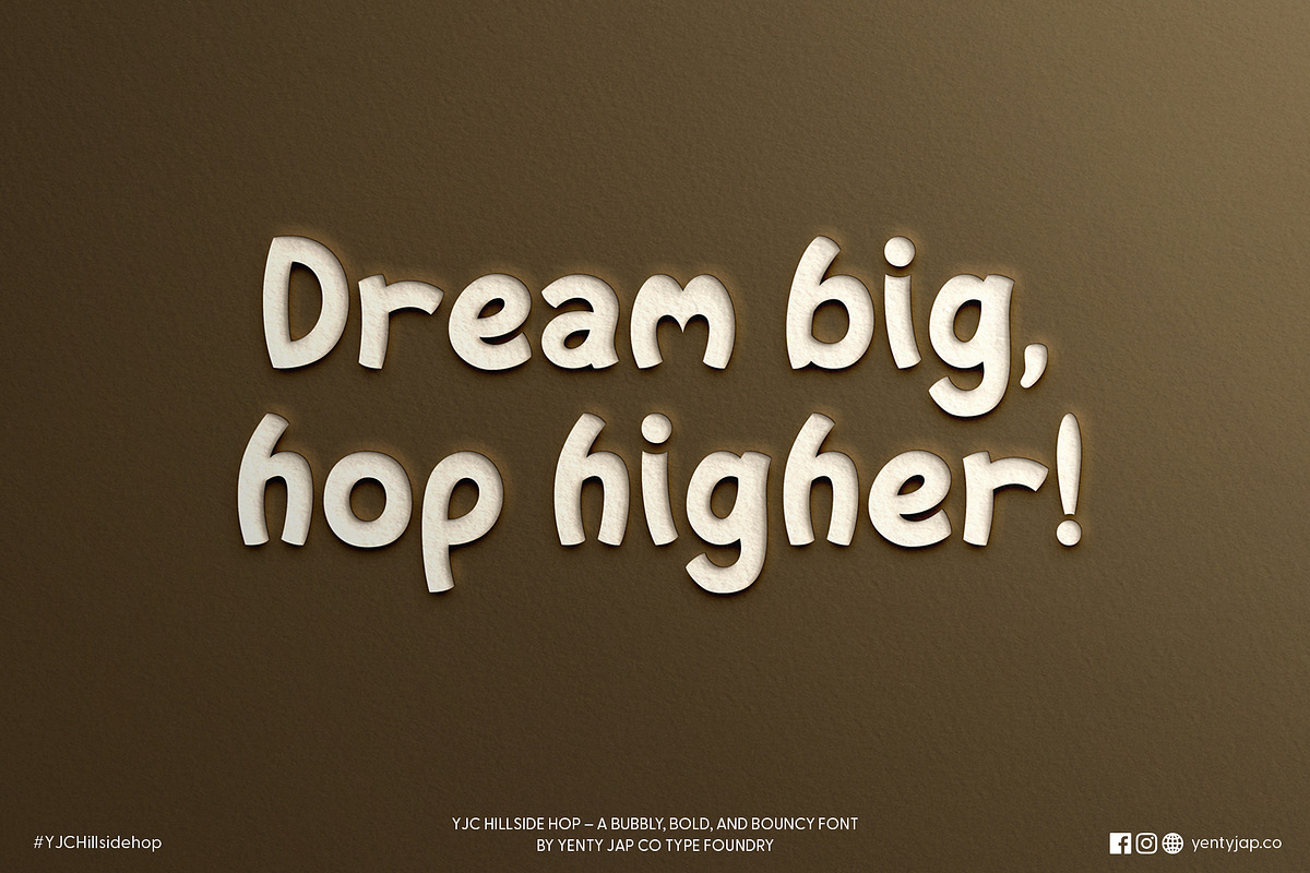 YJC Hillside Hop, a Handwritten Font by YENTY JAP CO (Photo 9 of 9)