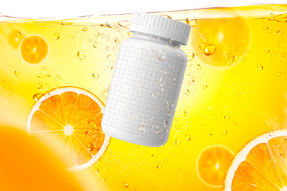 Pills Botle Vitamin Mockup, a Product Mockup by rogeriomarcos (Photo 10 of 11)