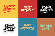Tunnels Brush Font (Extras), a Font by Anxiety Studio (Thumbnail 2 of 14)