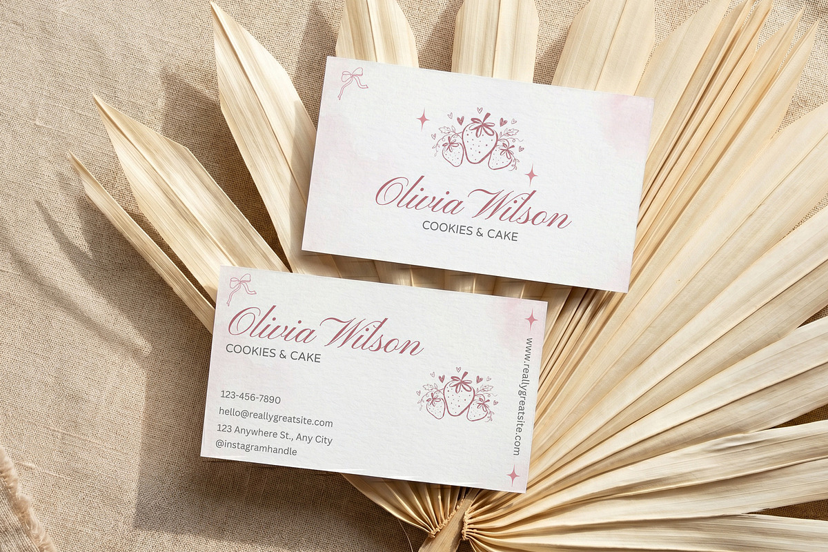 Bakery Business Card Canva Template, a Business Card Template by Arslan (Photo 1 of 6)