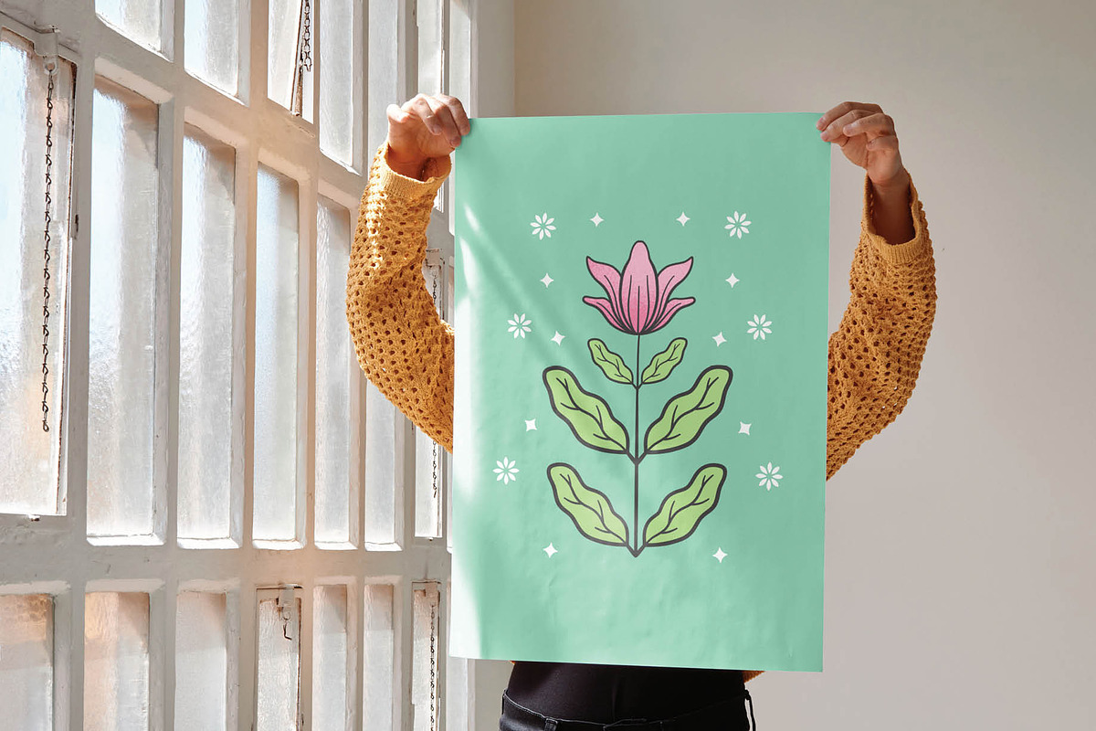 Floral Line Art Set for Procreate, a Brush Add-On by Pencil Twist (Photo 8 of 10)