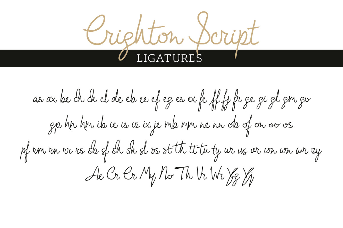Crighton + Lev Duo Font Pack *Sale*, a Script Font by TypeFaith Fonts (Photo 12 of 13)