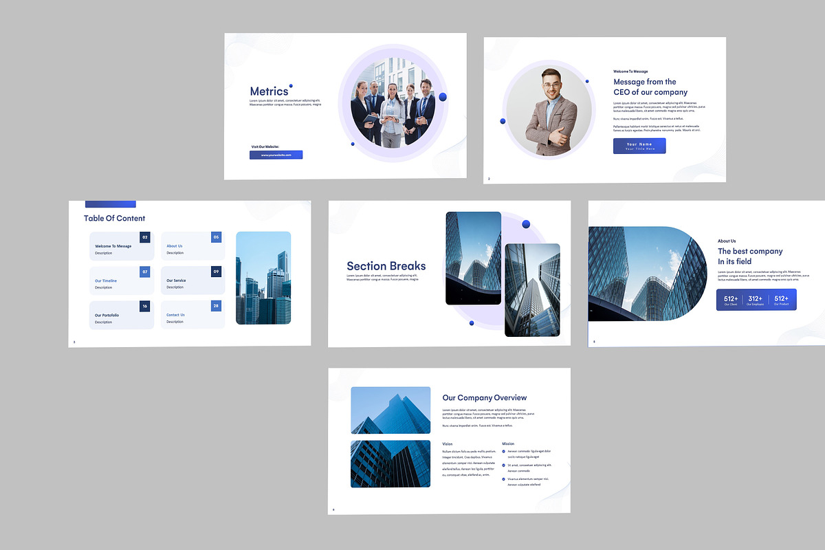 Metrics PPT Template, a Presentation Template by Recreative (Photo 2 of 6)