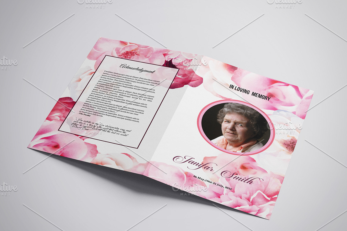 Floral Funeral Brochure - V978, a Brochure Template by Template Shop (Photo 2 of 4)