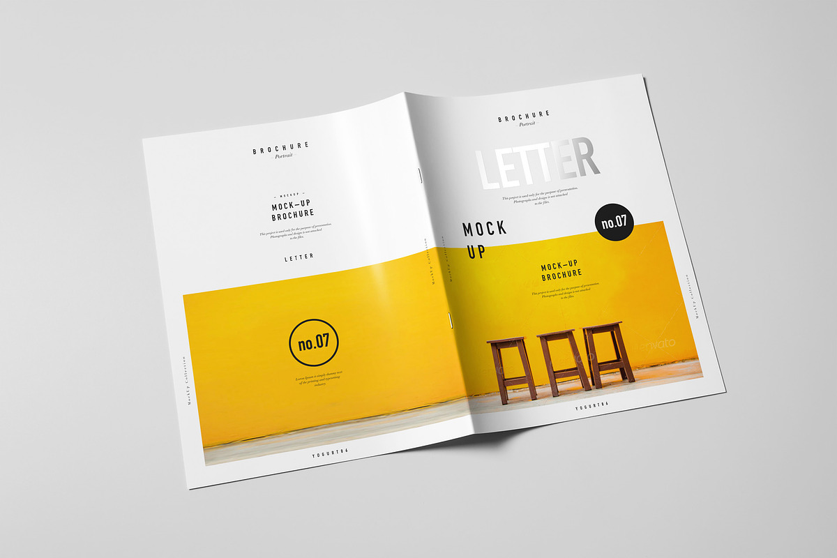 US Letter Brochure Mock-up 2, a Books & Magazine Mockup by Yogurt86 (Photo 5 of 11)