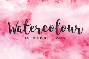 Watercolor Photoshop brush set
