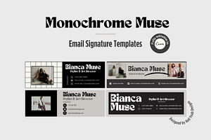 Modern email Signature Templates, an Email Template by Hell Yeah Designs