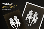 Gemini Zodiac Wall Art, a Person Illustration by Vasya Kobelev (Thumbnail 1 of 7)