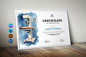 X-ray Operator Certificate, a Stationery Template by DesignDevisers