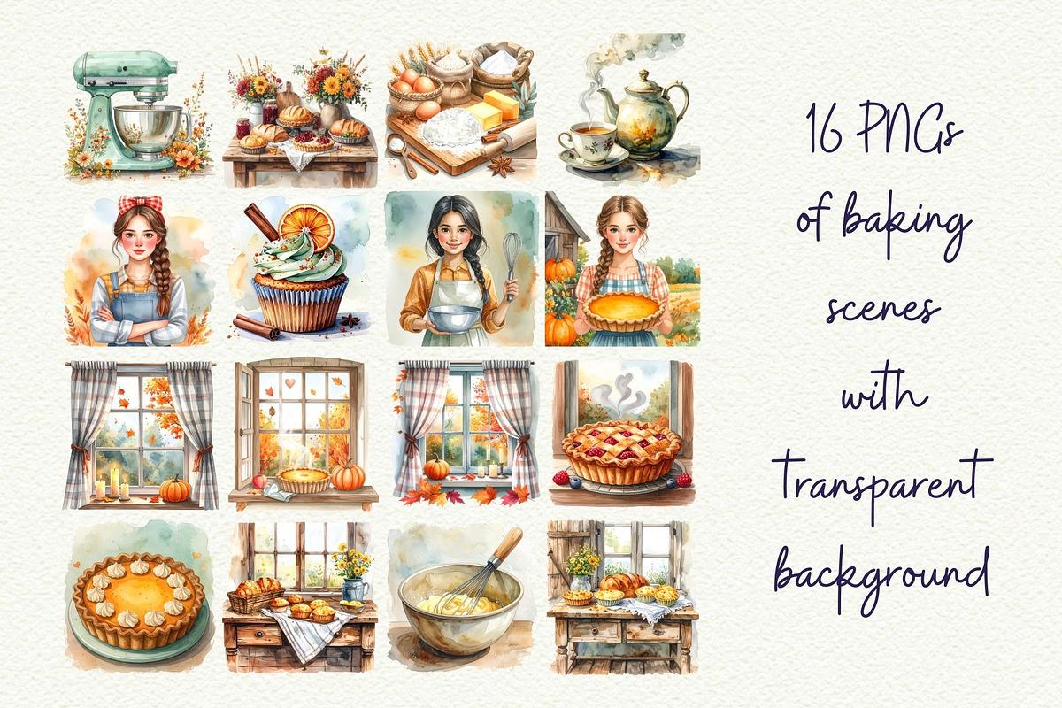 Cozy Fall Baking Clipart, an Object Graphic by Anna Design Studio (Photo 4 of 9)