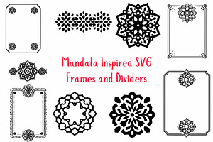 Mandala Inspired Frames and Dividers