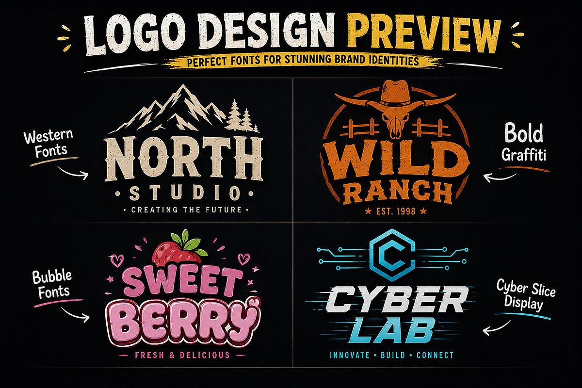 Trendy Mega Bundle Font, a Sans Serif Font by Wow Magic (Photo 5 of 10)