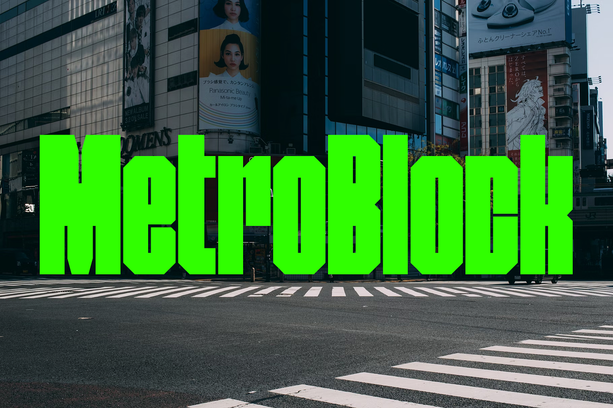 MetroBlock, a Sans Serif Font by ghozai studio (Photo 6 of 6)