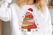 Patchwork Christmas Tree PNG Preppy, an Illustration by Libby Wishes (Thumbnail 6 of 9)