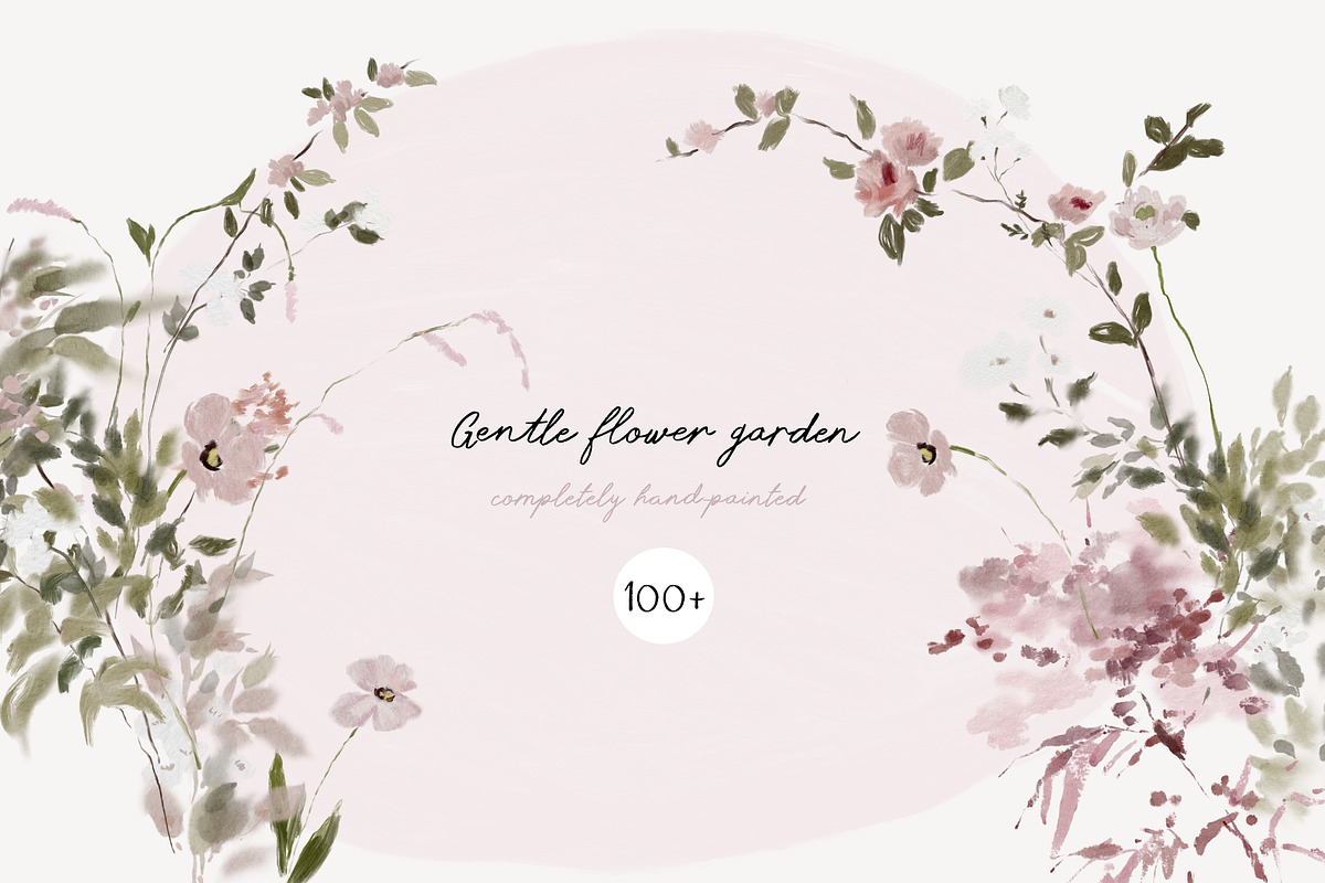 Gentle summer garden hand-painted, a Decorative Illustration by Youksy (Photo 1 of 14)