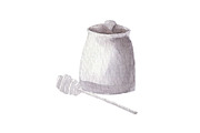 Watercolor kitchenware hand painted, an Illustration by My watercolor shop (Thumbnail 2 of 7)