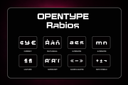 Rabios - Futuristic Tech Sans Font, a Sans Serif Font by Say Studio (Thumbnail 10 of 10)