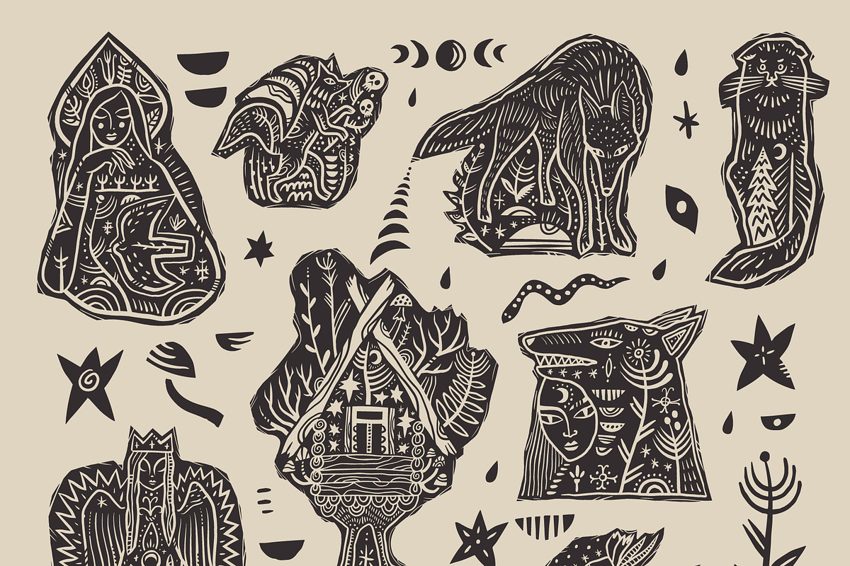 Dark Slavic Tale Bundle, an Object Graphic by Annie Konst (Photo 2 of 20)