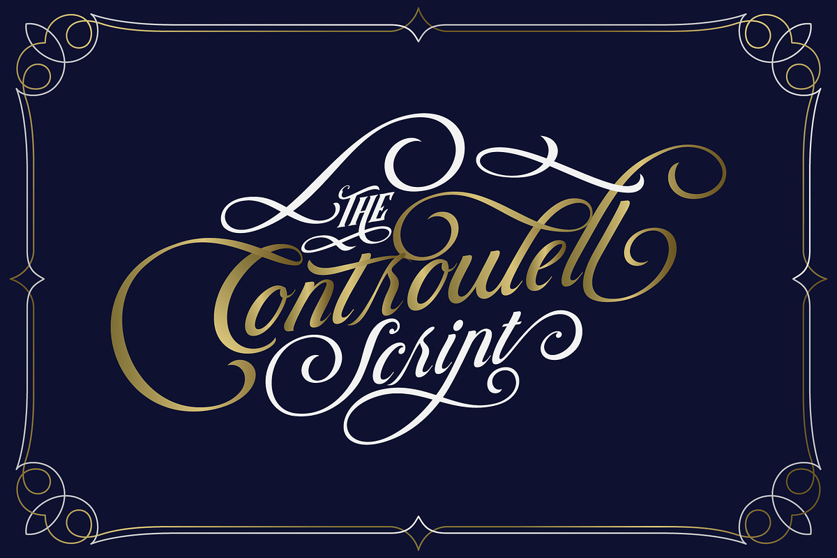 Controwell Victorian Typeface 30%! preview 6