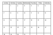 Fully Editable Calendar Months, a Stationery Template by S.M.R (Thumbnail 3 of 3)