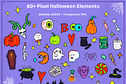 Pixelween - pixel art Halloween, an Object Graphic by Elena Choo (Thumbnail 2 of 8)
