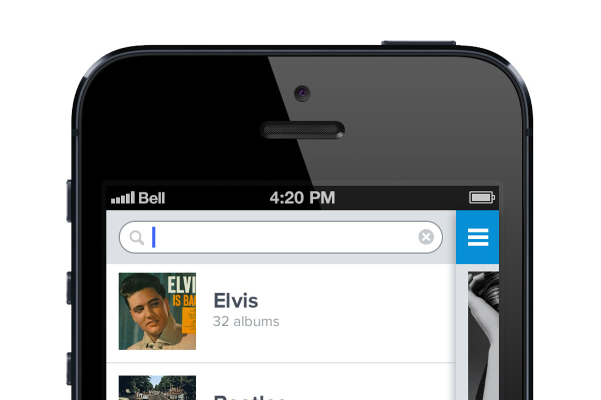 -%60 iPhone App Template. Blue., an App Template by UI Store (Photo 4 of 5)