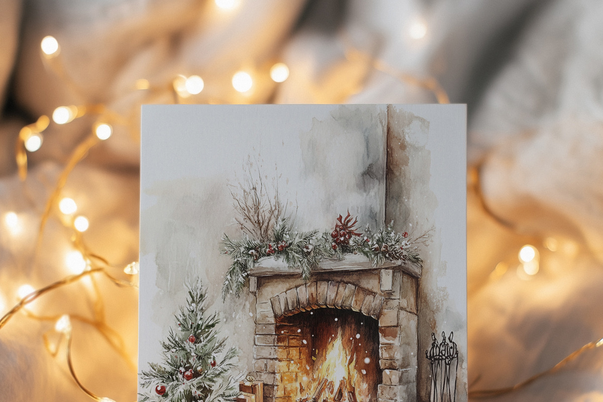 Twinkle Season Christmas Card Mockup, a Product Mockup by NikiArts (Photo 9 of 9)