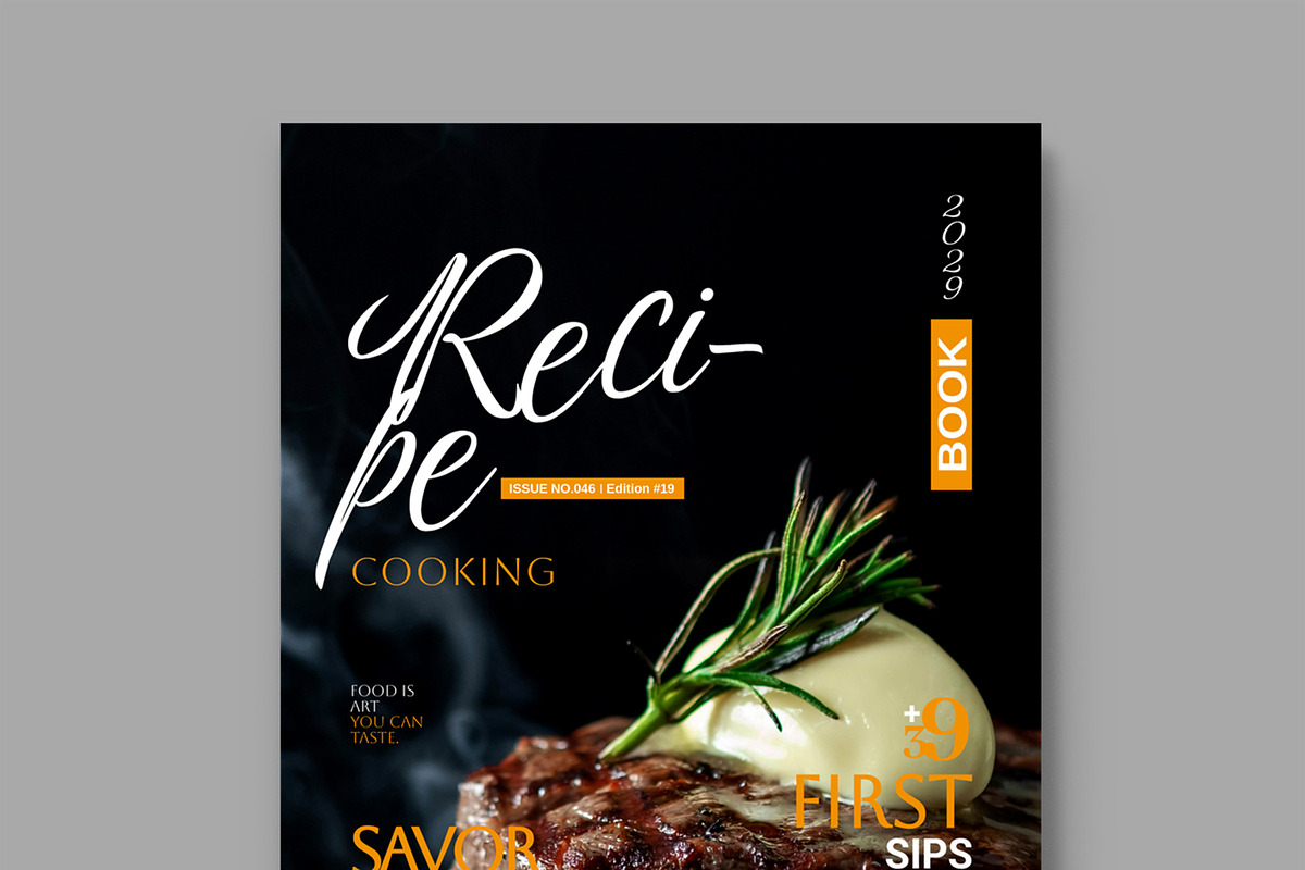 Cook Book Magazine Cover Template, a Magazine Template by MightyDesign (Photo 4 of 8)