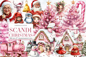 Scandi Christmas clipart, an Illustration by Designworld