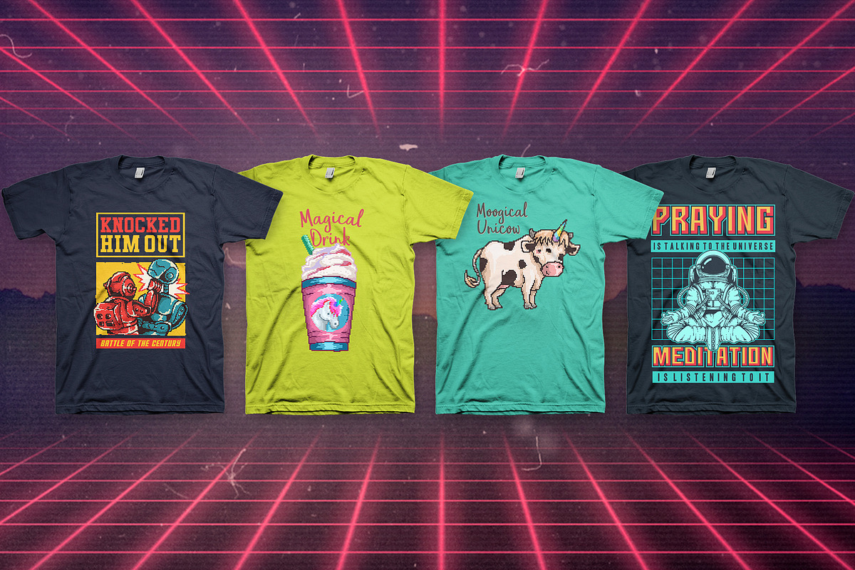 Back To Retro 100 T-Shirt Designs, an Illustration by TSV Art Collective (Photo 14 of 14)