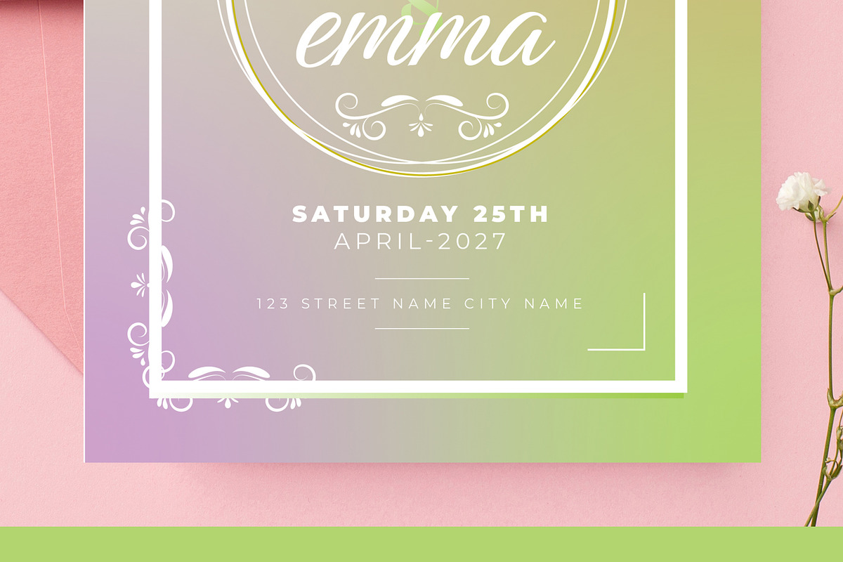 Wedding Invitation Card, a Stationery Template by ContestDesign (Photo 3 of 4)