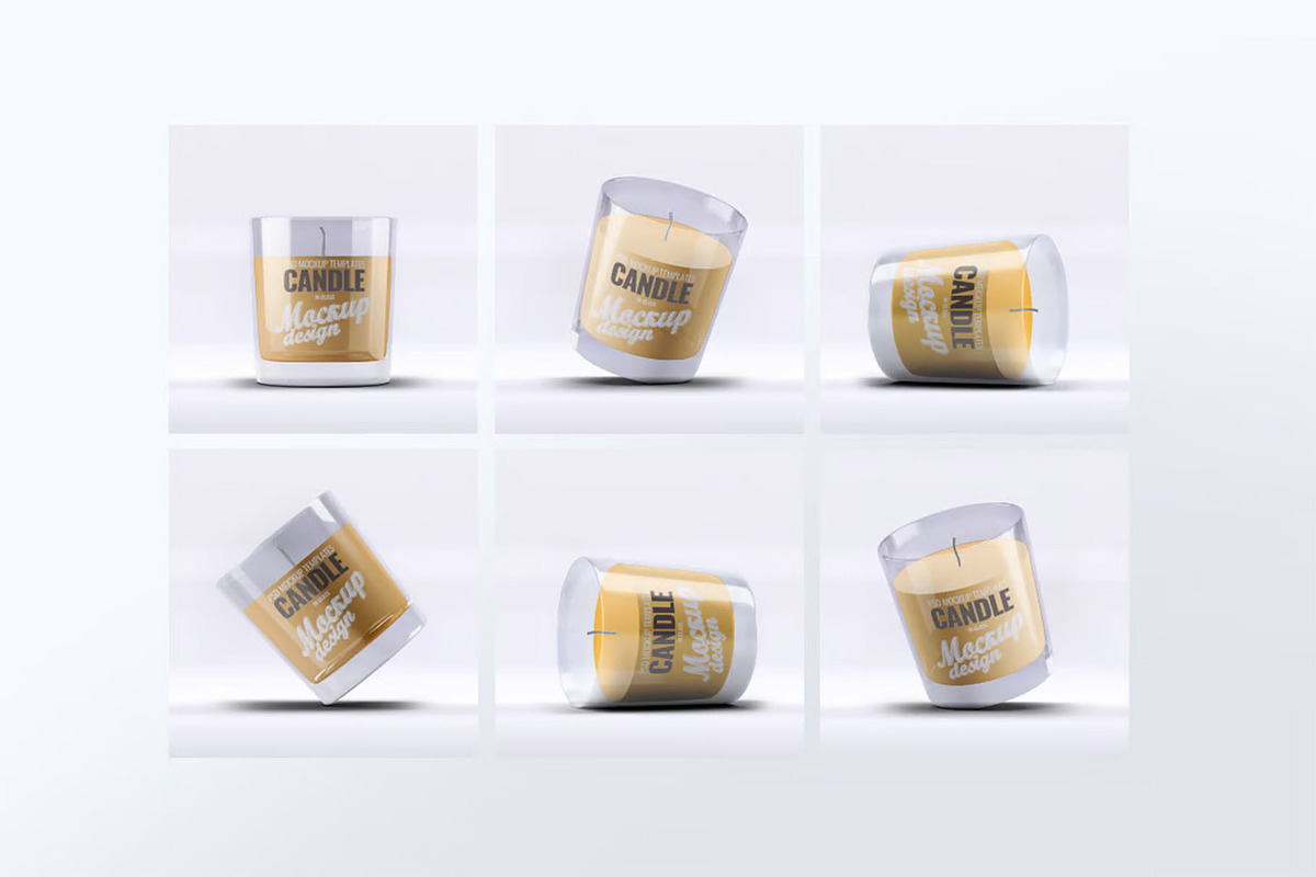 Scented Candle Mock-up, an Advertising Mockup by Se٧enStudio (Photo 6 of 7)