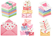 Valentine Mail Collection Clipart, an Illustration by Craft Nest (Thumbnail 3 of 6)