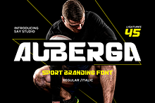 Auberga - Sport Branding Font