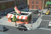 Realistic Lowpoly Simple City VR/AR, an Environmental 3D Model by NOMODOL (Thumbnail 28 of 59)