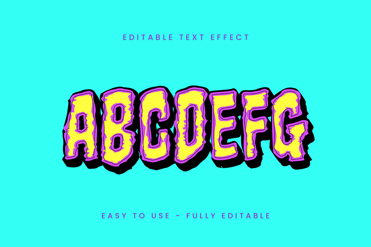 Squiggly Cartoon Playful Text Effect preview 3