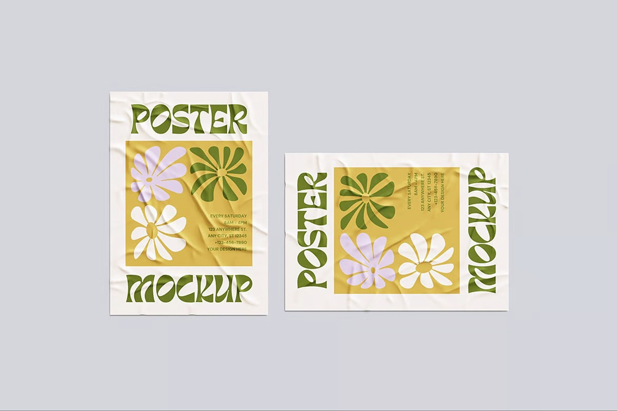 Poster Mockup, an Advertising Mockup by Hubzway (Photo 2 of 5)