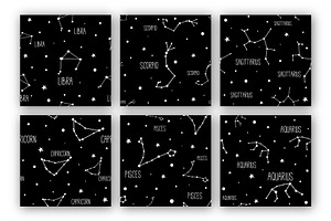 24 CONSTELLATION Seamless Patterns