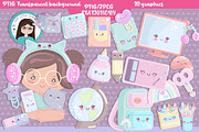 Cute stationery cliparts, an Education Illustration by Cute Little Workshop (Thumbnail 3 of 3)