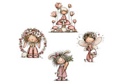 Whimsical Easter Fairy Clipart, an Illustration by Dream Creation (Thumbnail 7 of 7)