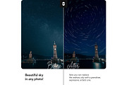 Star Trails Sky Replacement Pack, a Preset Add-On by Pix Cafe (Thumbnail 2 of 7)