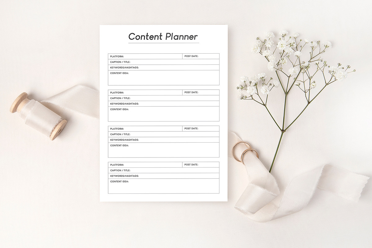 Social Media Planner, a Stationery Template by DesignDevisers (Photo 2 of 10)