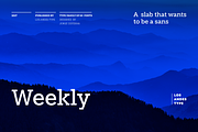 Weekly, a Slab Serif Font by Los Andes Type (Thumbnail 1 of 15)