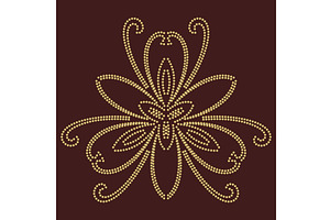 Floral Vector Abstract Pattern, a Decorative Illustration by FineArtStudio