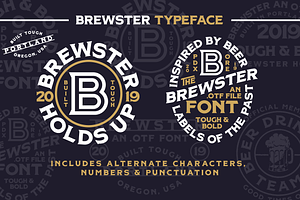 Brewster - Spurred Display Font