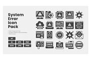 System Error Icon Pack, a Solid Icon by erifqizeicon (Thumbnail 3 of 3)